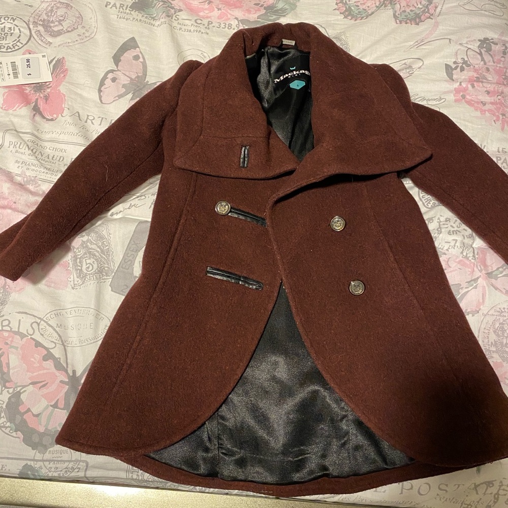 Girls authentic Mackage Mini wool Coat